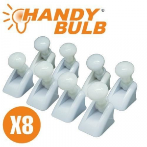 Iluminat si electrice - Set de 8 becuri mini Handy Bulb LED,fara fir cu intrerupator