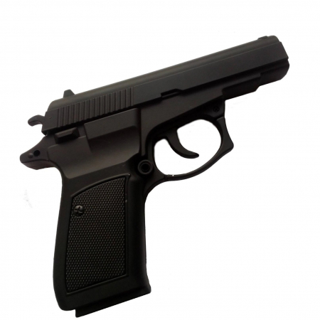 Bricheta antivant reincarcabila tip pistol metalic,cu teaca inclusa si suport [4]