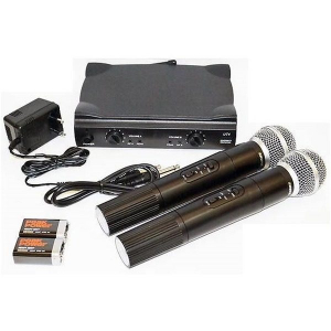 Microfoane fara fir ( Wireless ) - Set doua microfoane wireless profesionale,Shure UHF SM58
