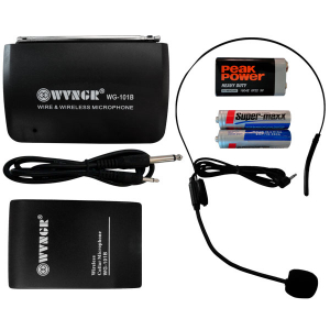 Set microfon wireless lavaliera tip casca WVNGR WG-101B [0]