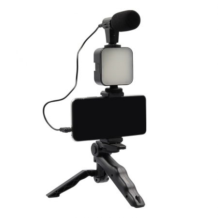 Suporturi telefon si tablete - Set pentru vlogging si prezentari live cu telefonul sau camera foto