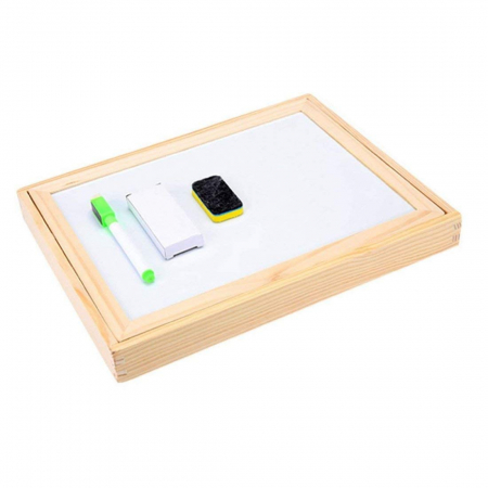 Tablita magnetica cu 2 fete si accesorii cu puzzle magnetice [3]
