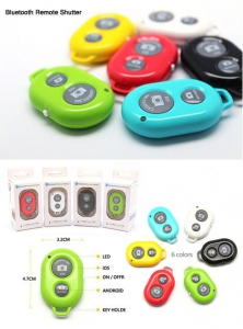 Laptop, telefoane si tablete - Telecomanda Bluetooth Shutter de la distanta Selfie sau Bluetooth 