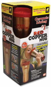 Termos pentru cafea cu Smart Grip si interior inox Red Copper [3]