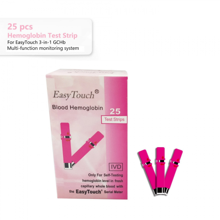 Teste de hemoglobina pentru aparatele EasyTouch , 25 teste/cutie [1]