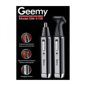Aparate de tuns si ras - Trimmer nas si urechi 2in1 cu acumulator Geemy GM-3106