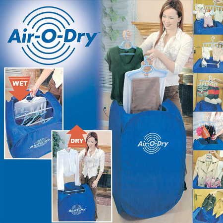 Uscator de rufe electric cu aer cald, portabil si pliabil, Air O Dry [1]