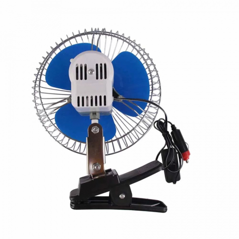 Ventilator auto oscilant metalic cu mufa de bricheta 12V, diametru 20 cm [1]