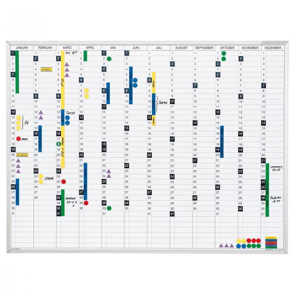 Planner Anual Continous 1200x900mm Magnetoplan [1]