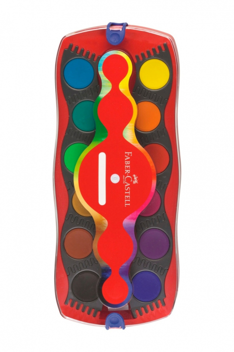 Acuarele 12 Culori Connector Rosu 2022, Faber-Castell [3]