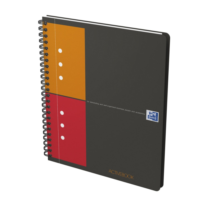 Agenda organizator Oxford International Active Book, AR A5+ 80 file, spira, 90g/mp, Oxford [2]