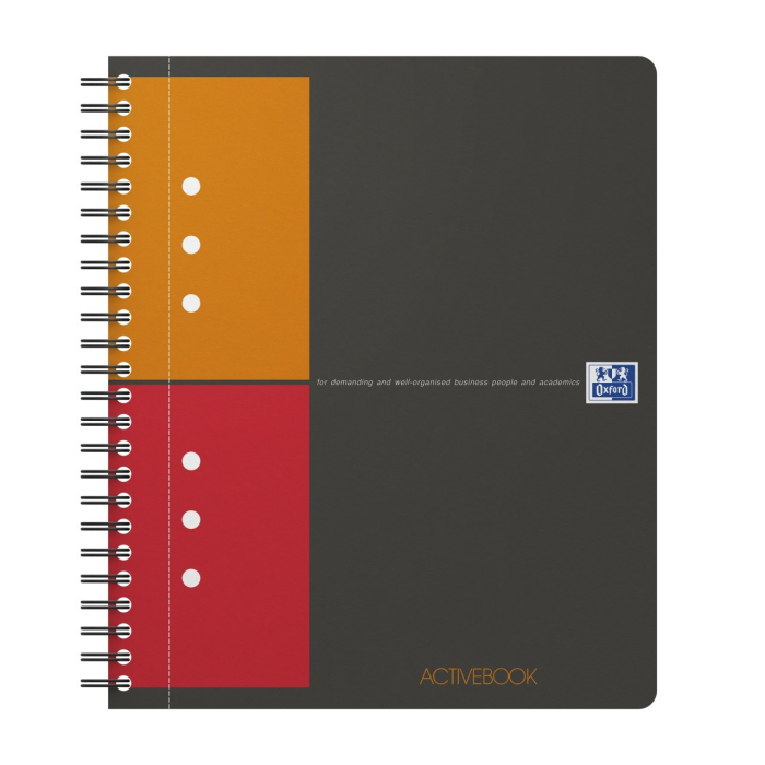 Agenda organizator Oxford International Active Book, AR A5+ 80 file, spira, 90g/mp, Oxford [1]