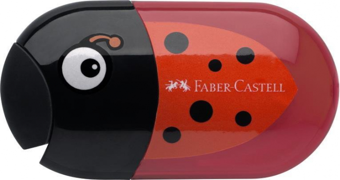 Ascutitoare cu Radiera Buburuza, Faber-Castell [2]