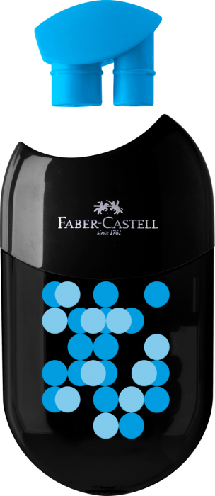 Ascutitoare Cu Radiera Two Tone Negru Cul Asortate 2022, Faber-Castell [3]
