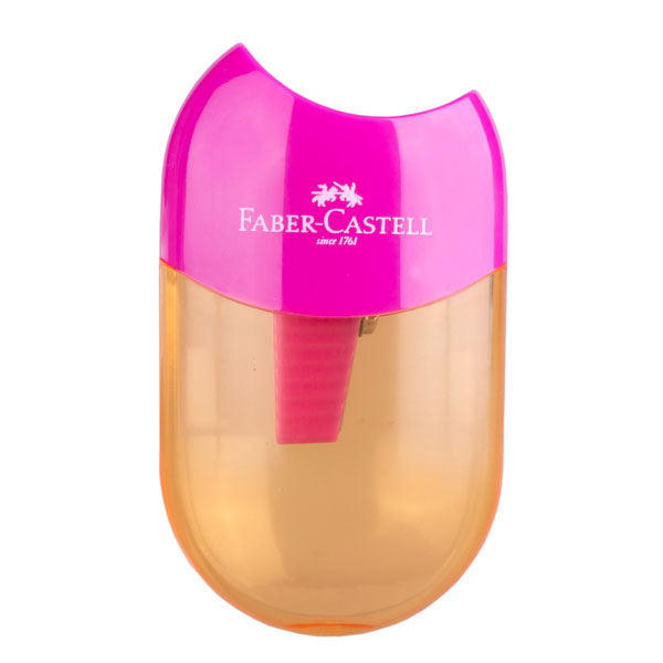 Ascutitoare Plastic Simpla Cu Container Apple Trend 2019 Faber, Faber-Castell [2]