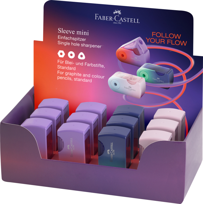 Ascutitoare Plastic Simpla Sleeve-Mini Flow, Faber-Castell [4]