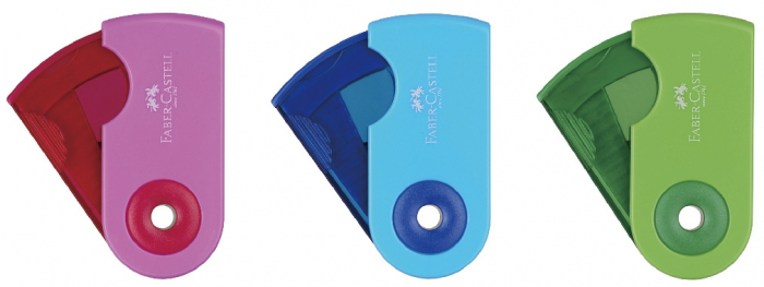 Ascutitoare Plastic Simpla Sleeve-Mini Pastel Faber-Castell [4]