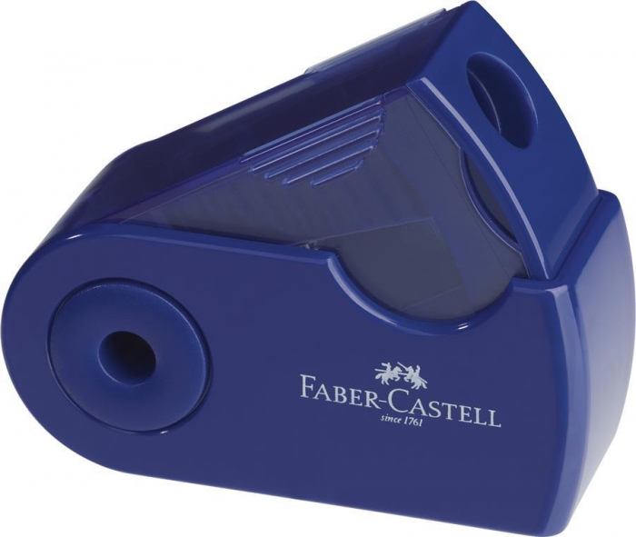 Ascutitoare Plastic Simpla Sleeve-Mini Rosu/Albastru Faber-Castell [2]