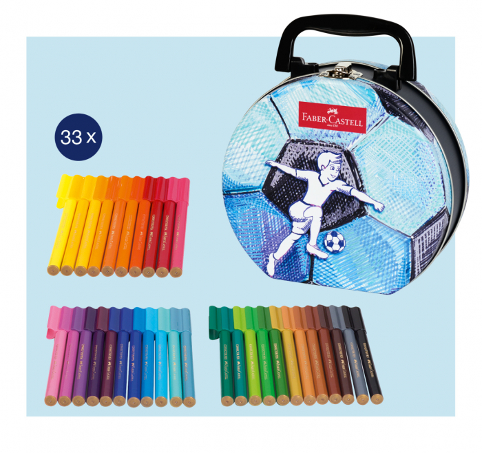 Carioci 33 Culori Fotbal Connector Faber-Castell [2]
