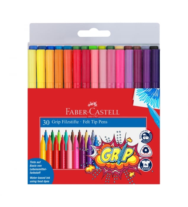 Carioca Grip 30 culori Faber-Castell [1]