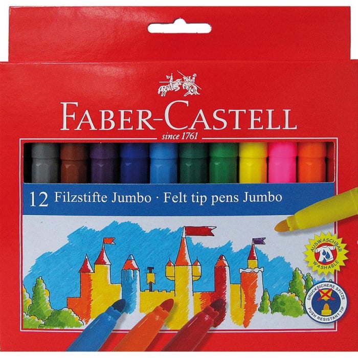 Carioca Jumbo 12 culori Faber-Castell [1]