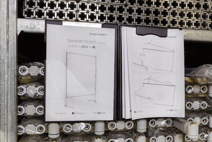 Clipboard Magnetic Negru Dublu, Magnetoplan [2]