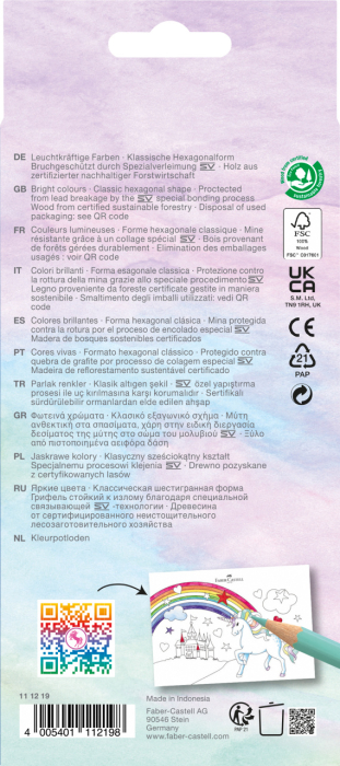 Creioane Colorate 10+3 Culori Unicorni, Faber-Castell [3]