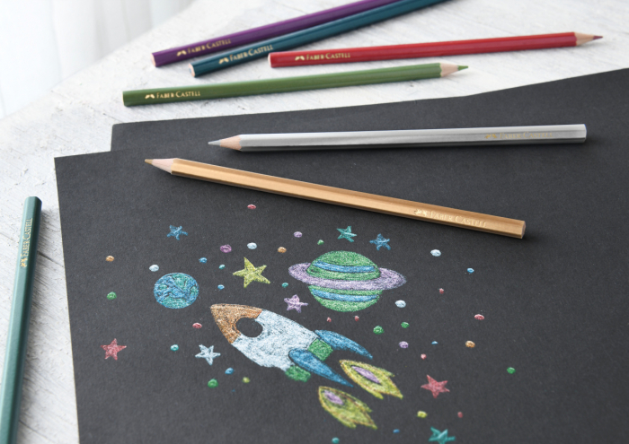 Creioane Colorate 10 Culori Metalizate Faber-Castell [2]