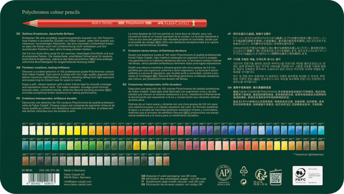 Creioane Colorate 102 Culori Polychromos, Faber-Castell [3]