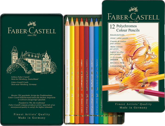 Creioane Colorate 12 Culori Polychromos, Faber-Castell [2]