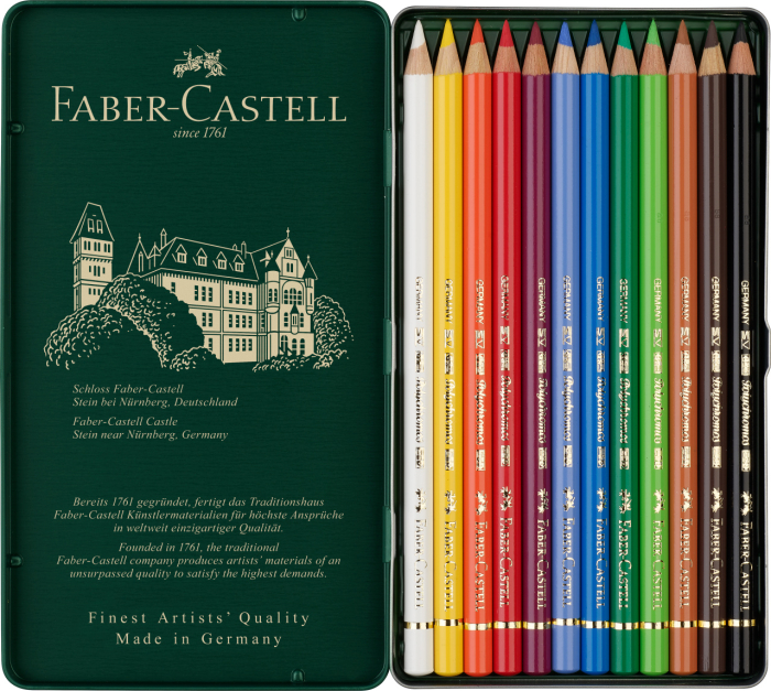 Creioane Colorate 12 Culori Polychromos, Faber-Castell [4]