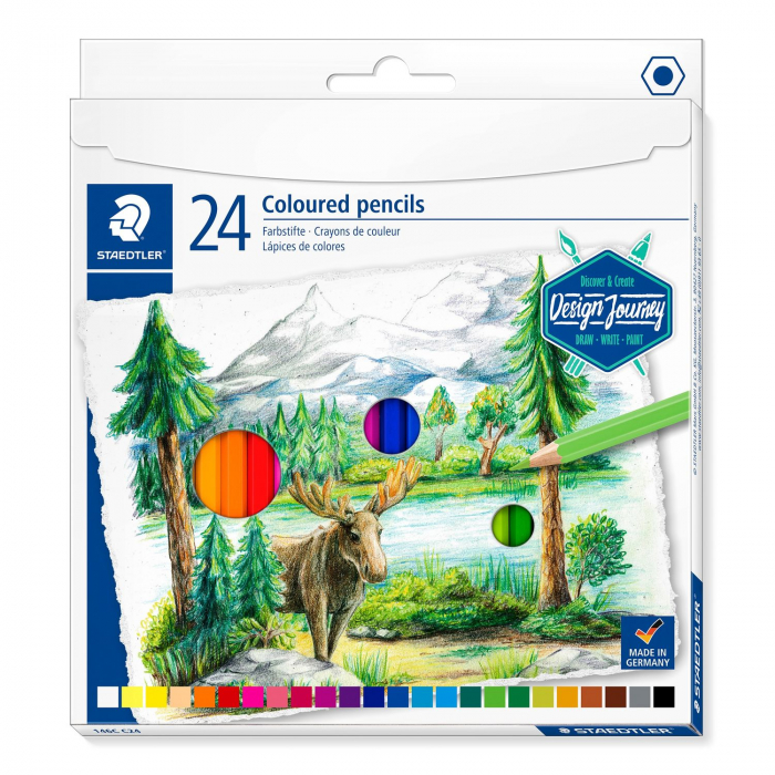 CREIOANE COLORATE 24 CULORI CUTIE Carton STAEDTLER [4]