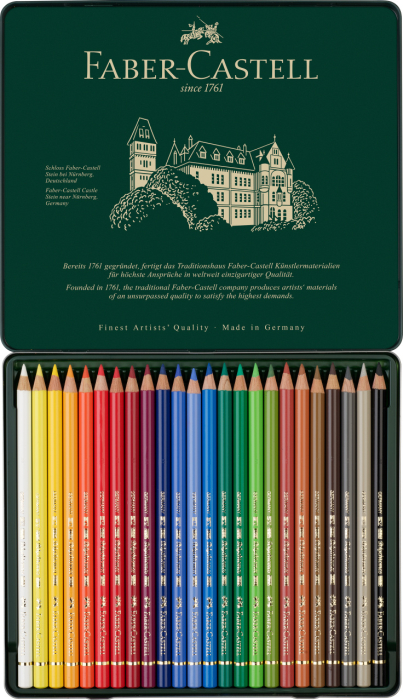 Creioane Colorate 24 Culori Polychromos, Faber-Castell [3]