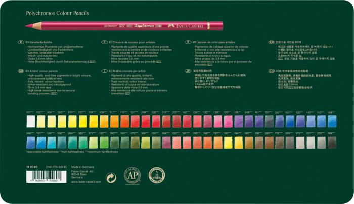 Creioane Colorate 60 Culori Polychromos, Faber-Castell [4]