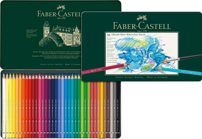 Creioane Colorate Acuarela 36 Culori A. Durer, Faber-Castell [2]