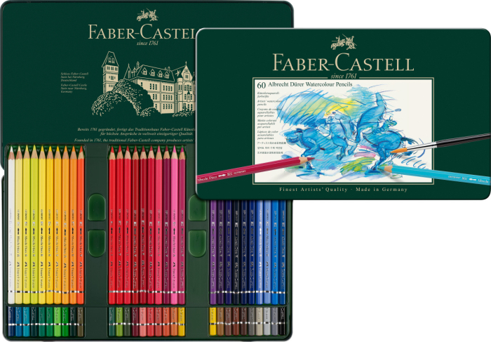 Creioane Colorate Acuarela 60 Culori Albrecht Durer, Faber-Castell [2]