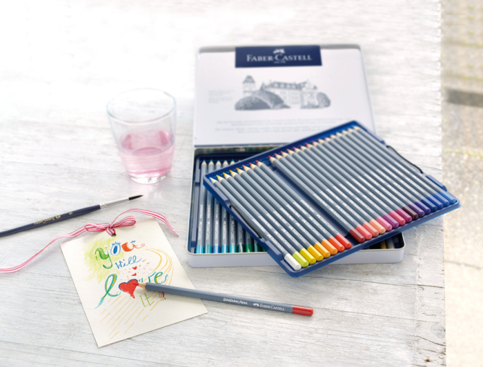 Creioane Colorate Aquarelle 48 Culori Goldfaber Cut. Metal Faber, Faber-Castell [4]