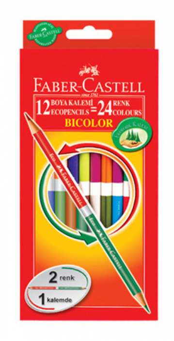 Creioane Colorate Bicolore 12*2 Faber-Castell [1]
