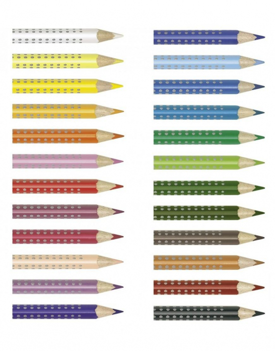 Creioane Colorate Grip 2001 24 culori Faber-Castell [2]