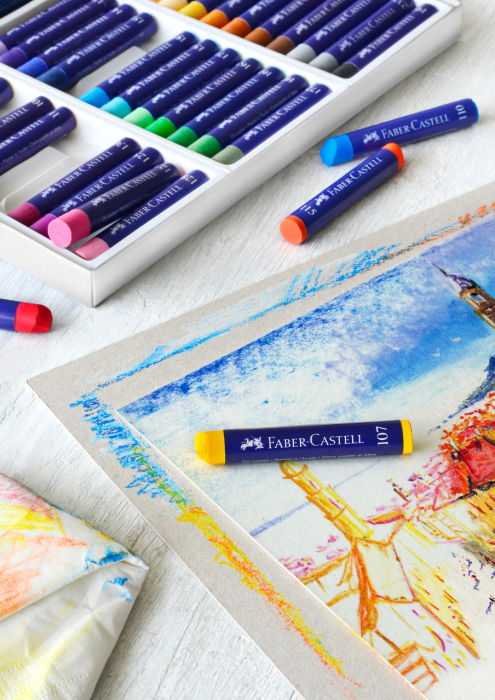 Creioane Ulei Pastel 12 Culori, Faber-Castell [3]