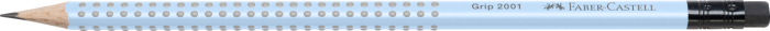 Creion Grafit B Cu Guma Grip 2001 Bleu Sky, Faber-Castell [2]