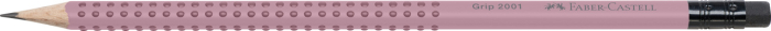 Creion Grafit B Cu Guma Grip 2001 Rose 2022, Faber-Castell [2]