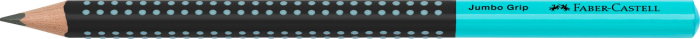 Creion Grafit B Jumbo Grip Two Tone Negru-Turcoaz 2022, Faber-Castell [3]