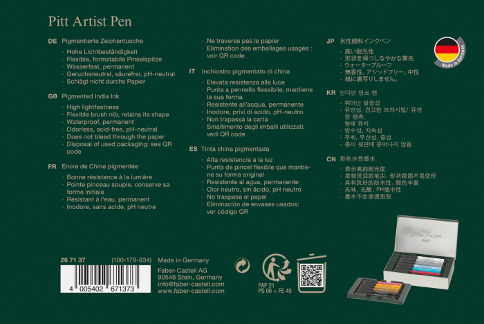 Cutie 12 Culori Pitt Artist Pen Cities London, Faber-Castell [2]