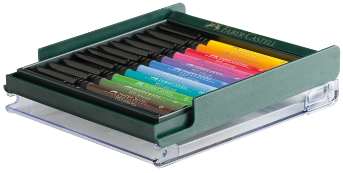 Cutie 12 Culori Pitt Artist Pen Nuante Basic, Faber-Castell [3]