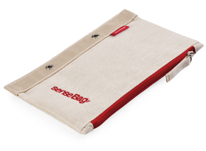 ETUI SenseBag cu fermoar si perforatii crem [2]
