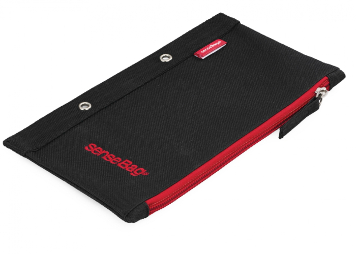 ETUI SenseBag cu fermoar si perforatii negru [2]