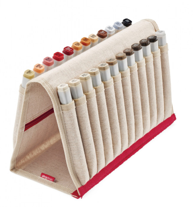 ETUI Sensebag pentru 24 instrumente de scris creme [4]