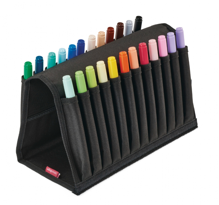 ETUI Sensebag pentru 24 instrumente de scris negru [3]