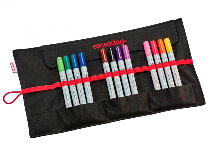 Etui Textil Roll-up Black pt 18 Instrumente de Desen, SenseBag [4]